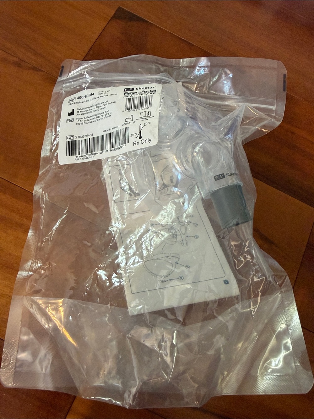 Fisher & Paykel Simplus Full Face Mask no headgear small